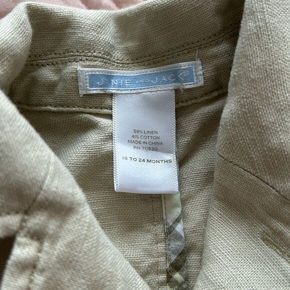 GUC Janie & Jack Linen Boys Blazer(18-24mo) - Picture 3 of 4